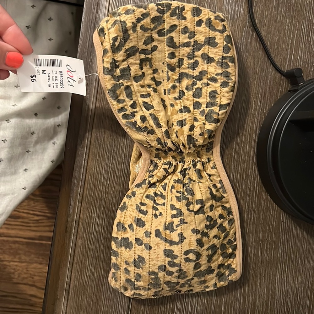 Strapless Cheetah Bralette
